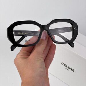 Celine 3 DOTS CL50156I Eyeglasses – Black Rectangle Frame | Model 001
